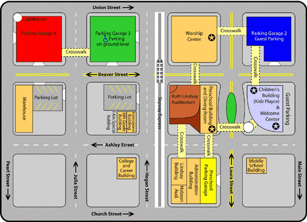 Campus Map - Cherry Street Baptist Church